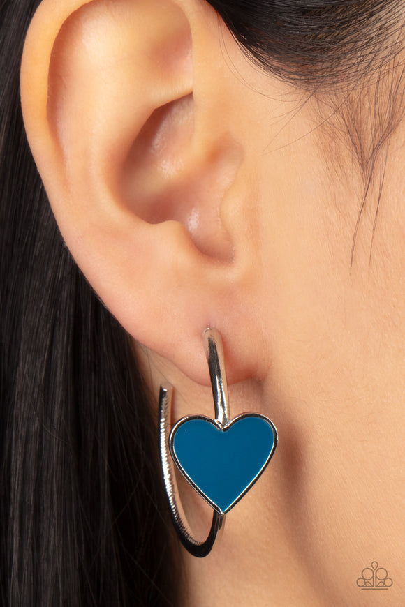 Kiss Up - Blue Earrings – Paparazzi Accessories