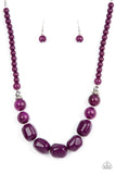 Ten Out of TENACIOUS - Purple  Necklace – Paparazzi Accessories