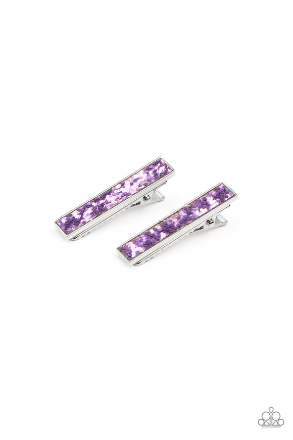 For All The World To SEQUIN - Purple Hairclip – Paparazzi Accessories