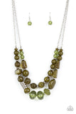 Pina Colada Paradise - Green Necklace - Paparazzi Accessories