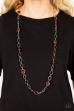 Fundamental Fashion - Red Necklace – Paparazzi Accessories