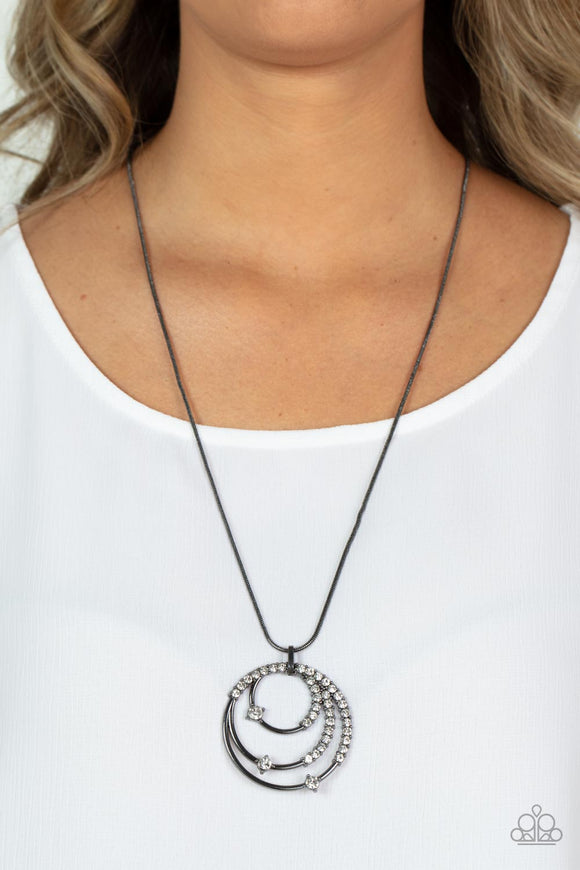 Ecliptic Elegance - Black Necklace – Paparazzi Accessories