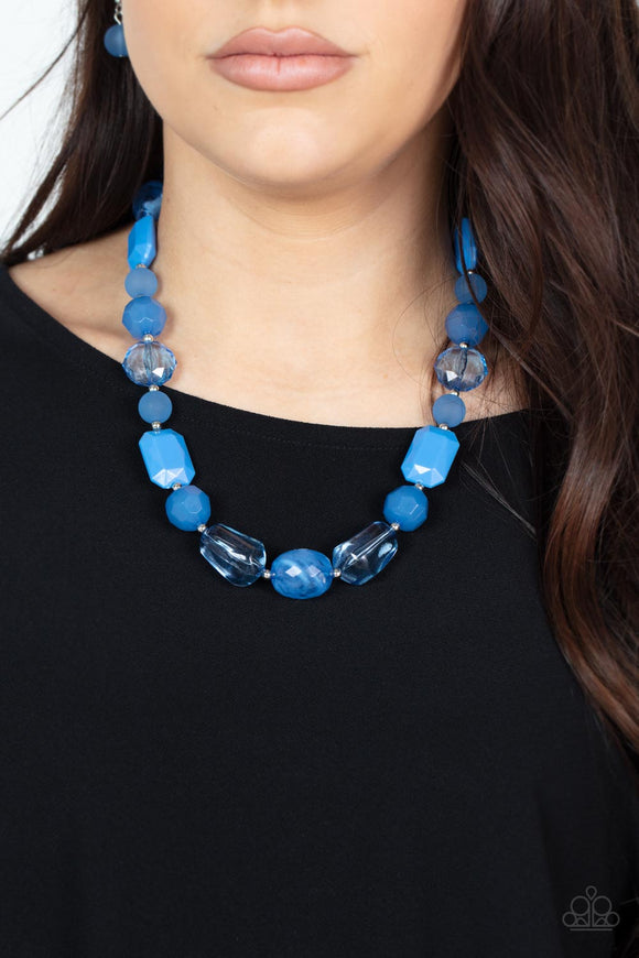 Here Today, GONDOLA Tomorrow - Blue Necklace – Paparazzi Accessories