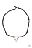 Arrowed Admiral - Black Necklace - Paparazzi Accessories