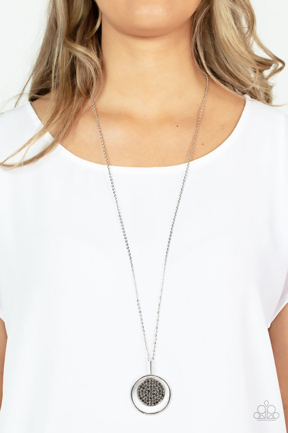 There She GLOWS! - Silver Necklace – Paparazzi Accessories