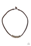 Primitive Prize - Brown Necklace – Paparazzi Accessories