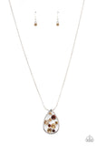 Seasonal Sophistication - Brown Necklace - Paparazzi Accessories