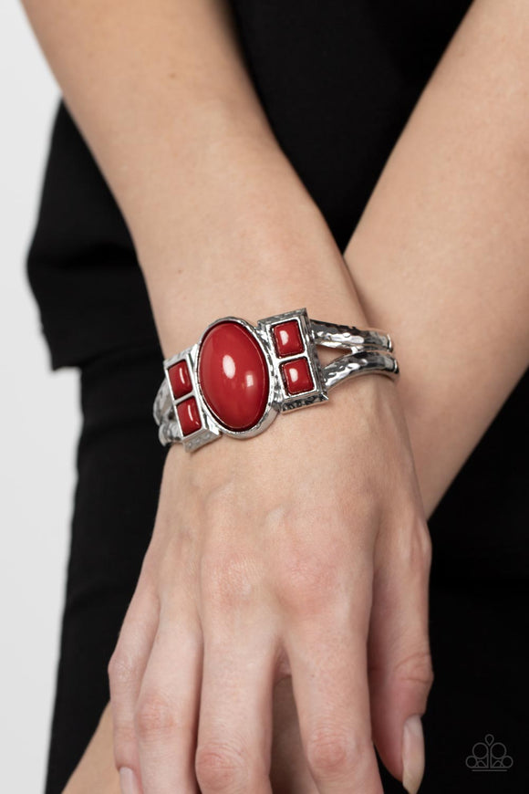A Touch of Tiki - Red Bracelet – Paparazzi Accessories