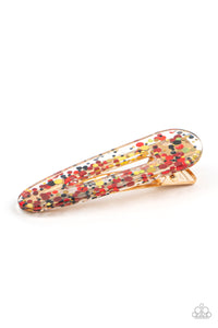 Wish Upon a Sequin - Red Hairclip – Paparazzi Accessories