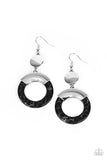 ENTRADA at Your Own Risk - Black Earrings – Paparazzi Accessories