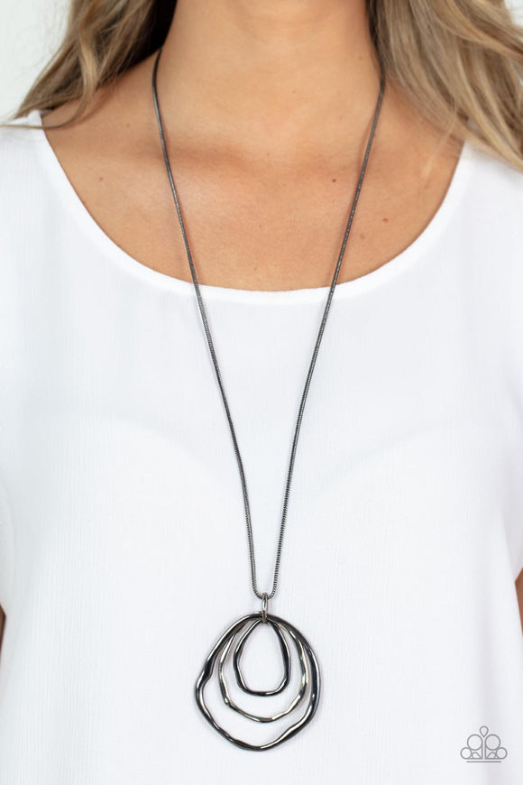 Revamped Relic - Black Necklace – Paparazzi Accessories