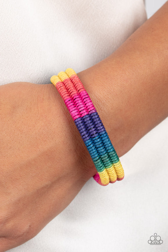 Rainbow Renegade - Multi Bracelet - Paparazzi Accessories
