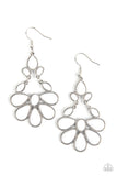 Colorfully Canopy - White Earrings – Paparazzi Accessories