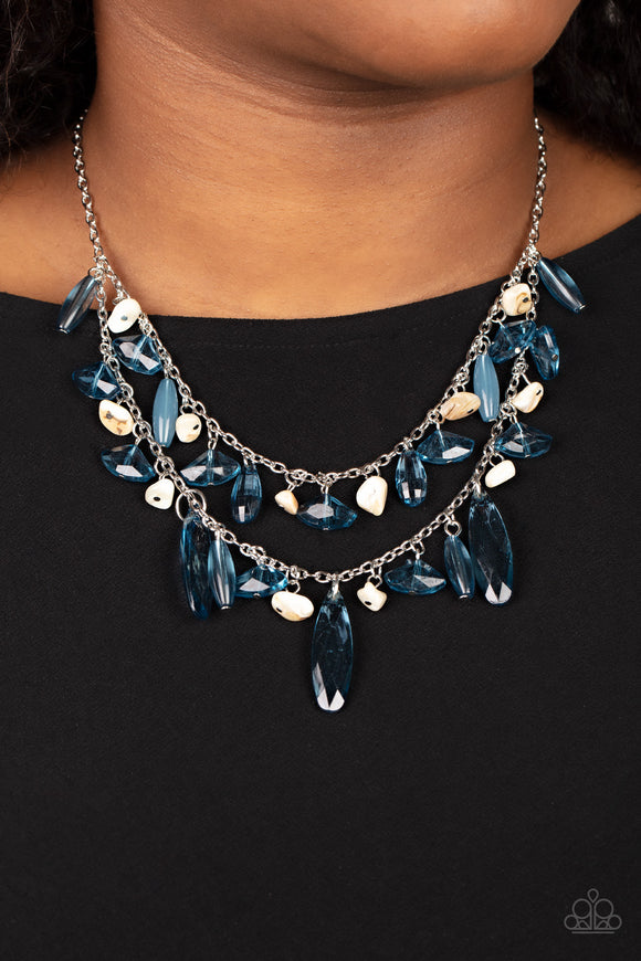 Candlelit Cabana - Blue Necklace – Paparazzi Accessories