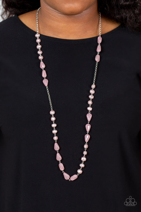 Shoreline Shimmer - Pink Necklace – Paparazzi Accessories