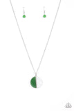 Elegantly Eclipsed - Green Necklace - Paparazzi Accessories