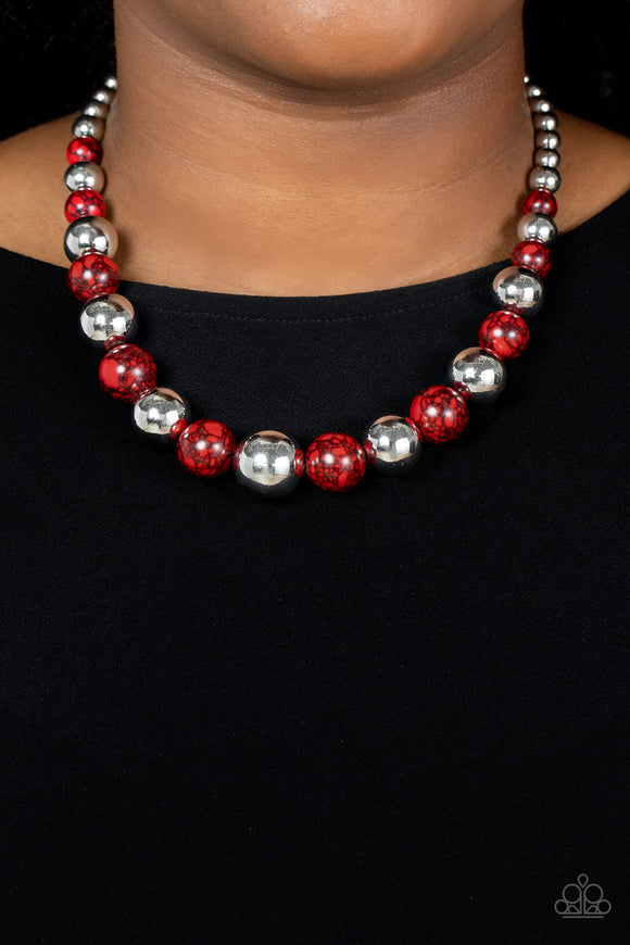 Stone Age Adventurer - Red Necklace – Paparazzi Accessories