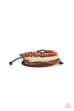 Woodsy Wayfarer - Red Bracelet – Paparazzi Accessories