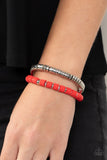 Catalina Marina - Red Bracelet – Paparazzi Accessories