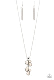 Wild Bunch Flair - White Necklace - Paparazzi Accessories