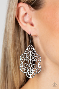 Festive Foliage - Black Earrings - Paparazzi Accessories