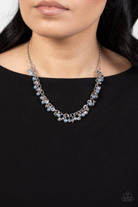 Soft-Hearted Shimmer - Blue Necklace – Paparazzi Accessories