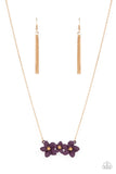 Petunia Picnic - Purple Necklace - Paparazzi Accessories