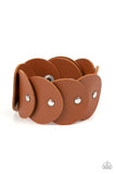 Rhapsodic Roundup - Brown Bracelet - Paparazzi Accessories