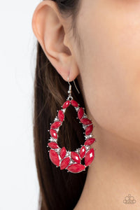 Tenacious Treasure - Red Earrings – Paparazzi Accessories