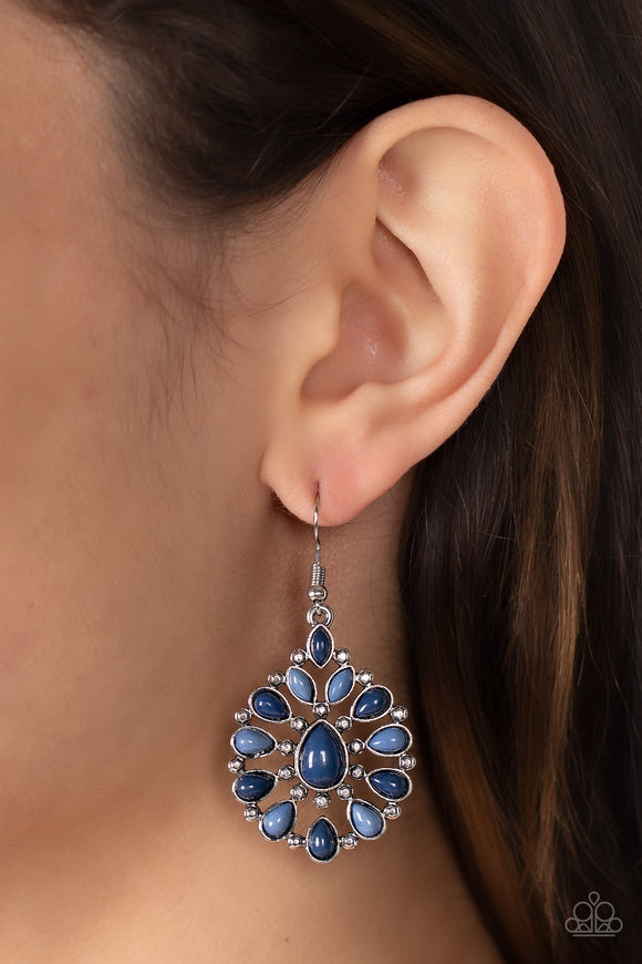 Lively Luncheon - Blue Earrings – Paparazzi Accessories