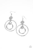 Mechanical Mecca - Silver Earrings - Paparazzi Accessories