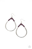 Festive Fervor - Purple Earrings – Paparazzi Accessories