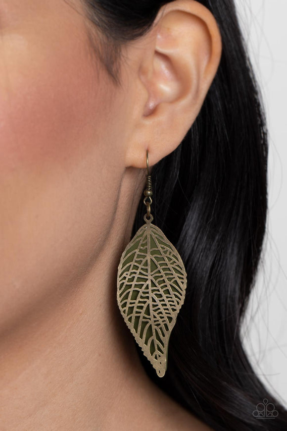 Leafy Luxury - Green Earrings – Paparazzi Accessories