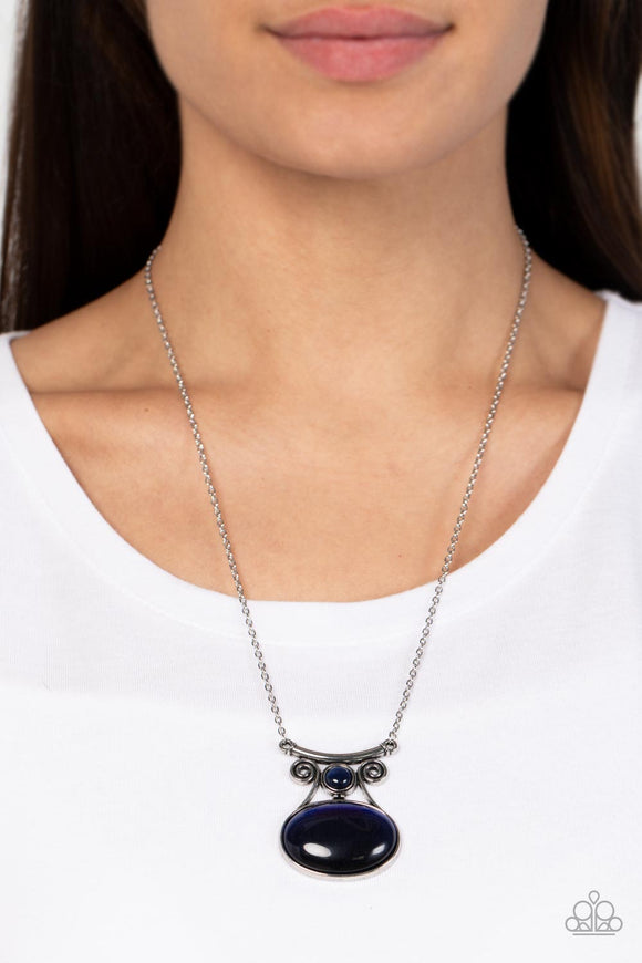 One DAYDREAM At A Time - Blue Necklace – Paparazzi Accessories