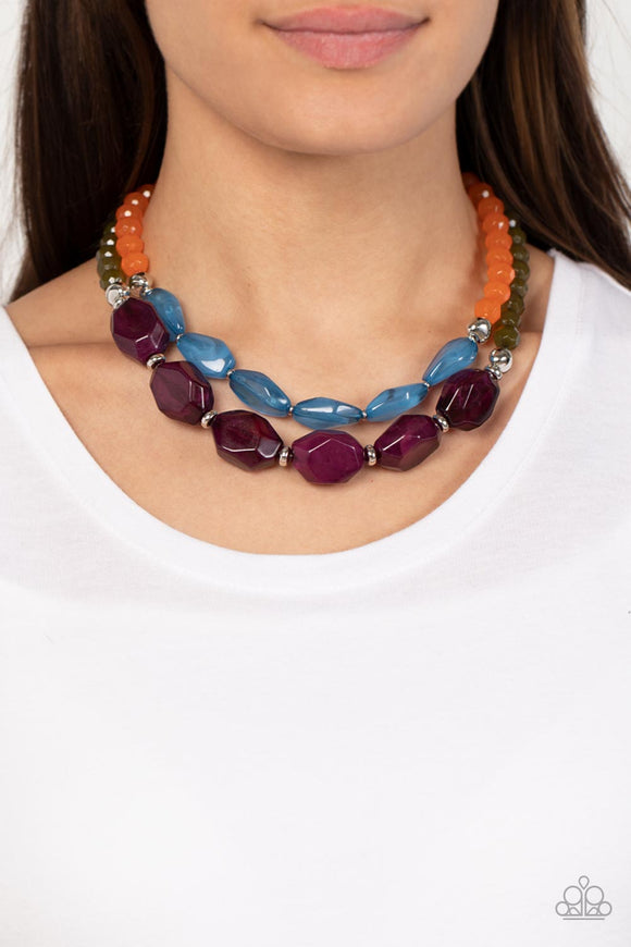 Tropical Trove - Purple Necklace – Paparazzi Accessories