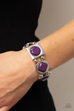 Asymmetrical A-Lister - Purple Bracelet - Paparazzi Accessories