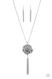 Rosy Redux - Silver Necklace - Paparazzi Accessories