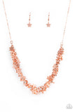 Fearlessly Floral - Copper Necklace - Paparazzi Accessories
