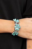 Desert Flower Patch - Blue Bracelet – Paparazzi Accessories