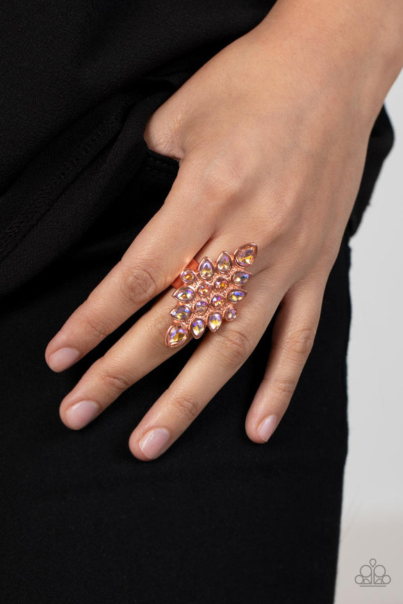 Combustible Iridescence - Copper Ring – Paparazzi Accessories