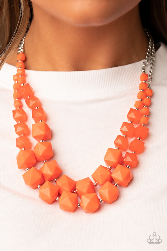 Summer Excursion - Orange Necklace – Paparazzi Accessories