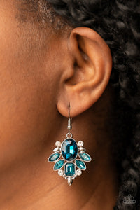 Glitzy Go-Getter - Blue Earrings – Paparazzi Accessories