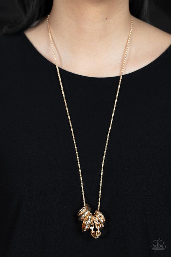 Audacious Attitude - Gold Necklace – Paparazzi Accessories