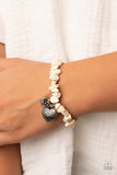 Love You to Pieces - White Bracelet – Paparazzi Accessories
