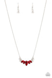 One Empire at a Time - Red Necklace - Paparazzi Accessories