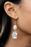 Showtime Twinkle - White Earrings – Paparazzi Accessories