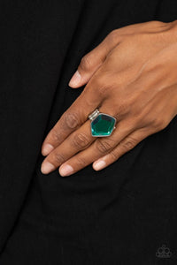 Abstract Escapade - Green Ring – Paparazzi Accessories