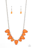 Pampered Poolside - Orange Necklace – Paparazzi Accessories