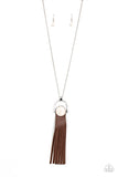 Winslow Wanderer - White Necklace – Paparazzi Accessories