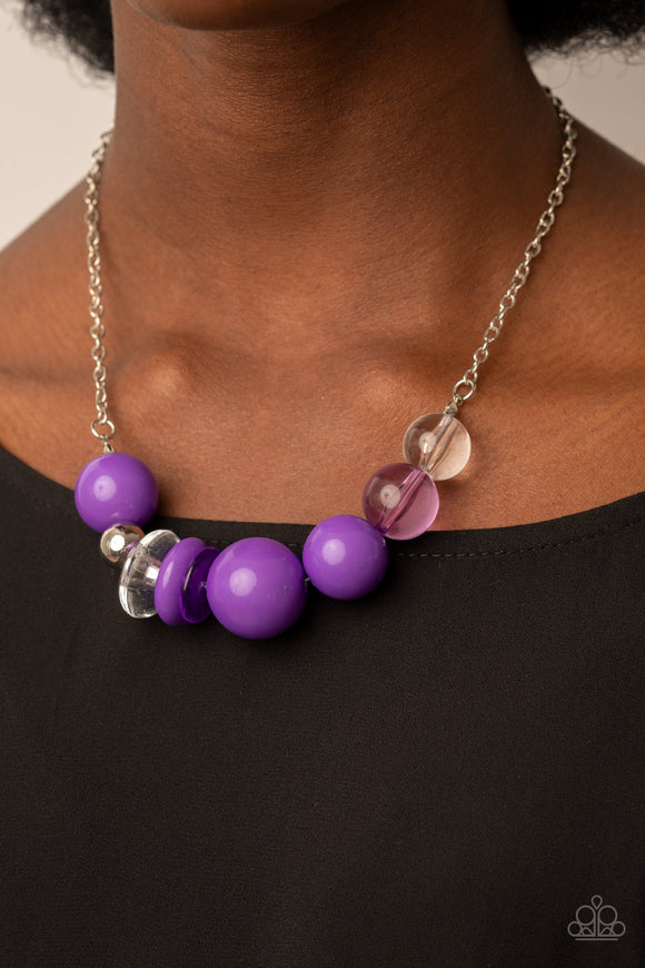 Bauble Bonanza - Purple Necklace - Paparazzi Accessories